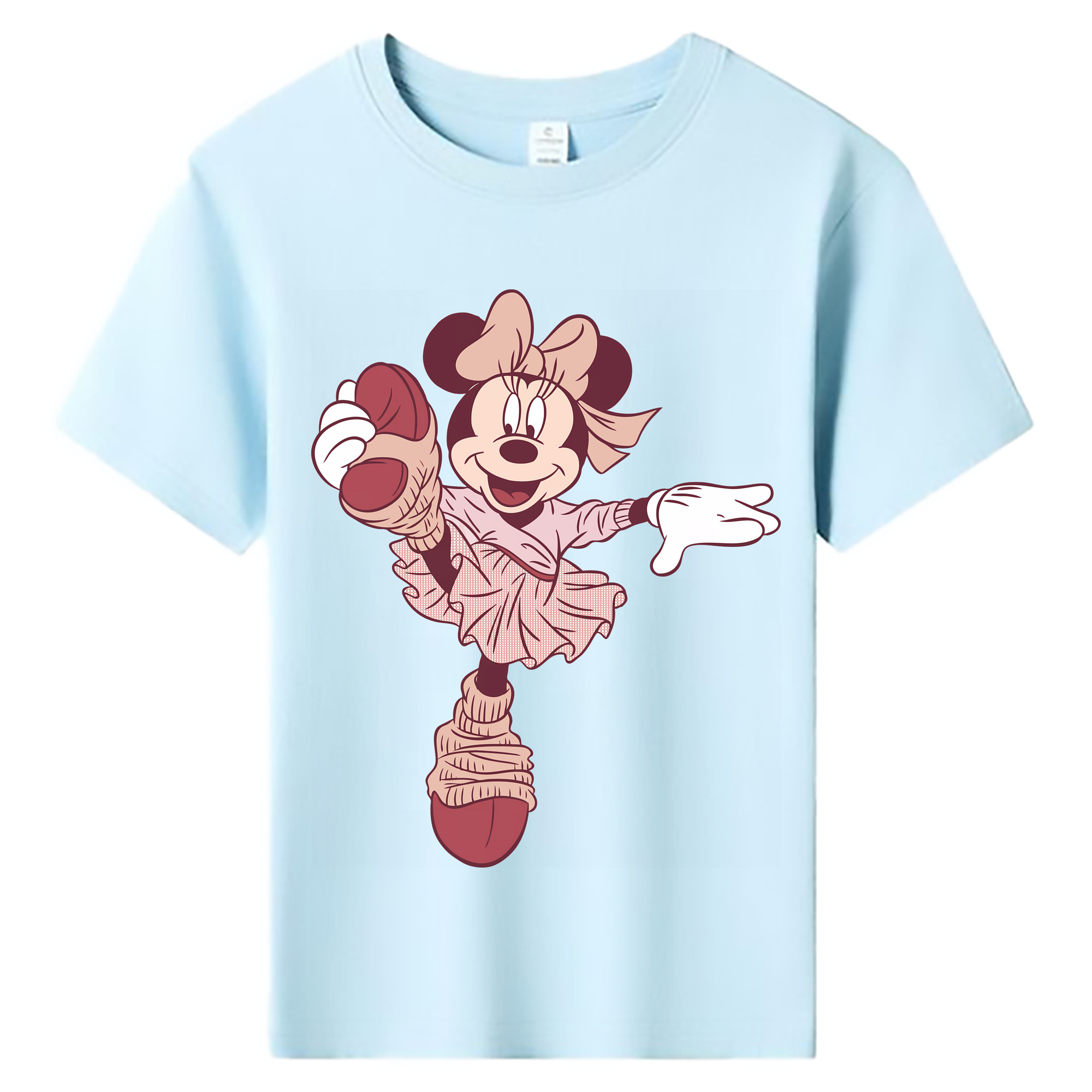 （画像用） ミッキーマウス Mickey Mouse 綿100％キッズTシャツ（フロントプリント）